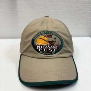 Tan and Green National Pheasant Fest Cap 2009 Madison Wisconsin